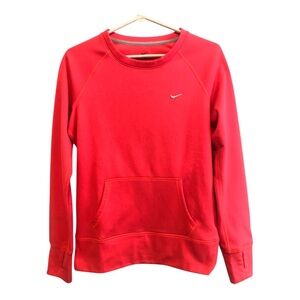 Nike Therma Fit Neon Pink Crewneck Pullover Small